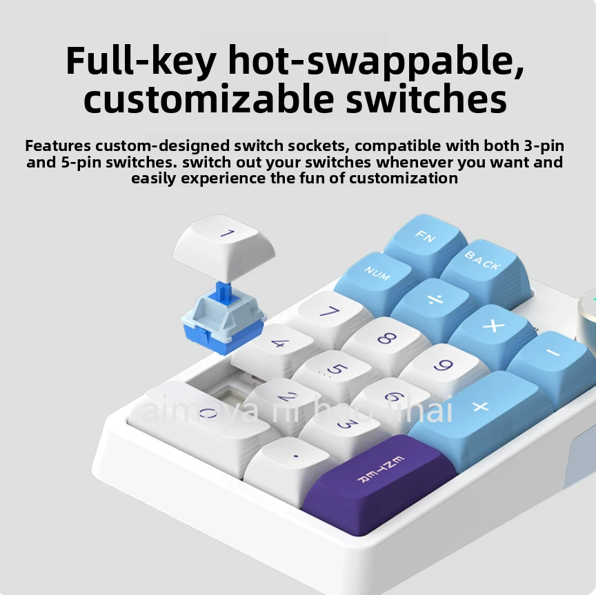 Wireless Keyboard Mini - Clavier mécanique sans fil Bluetooth Kzzi