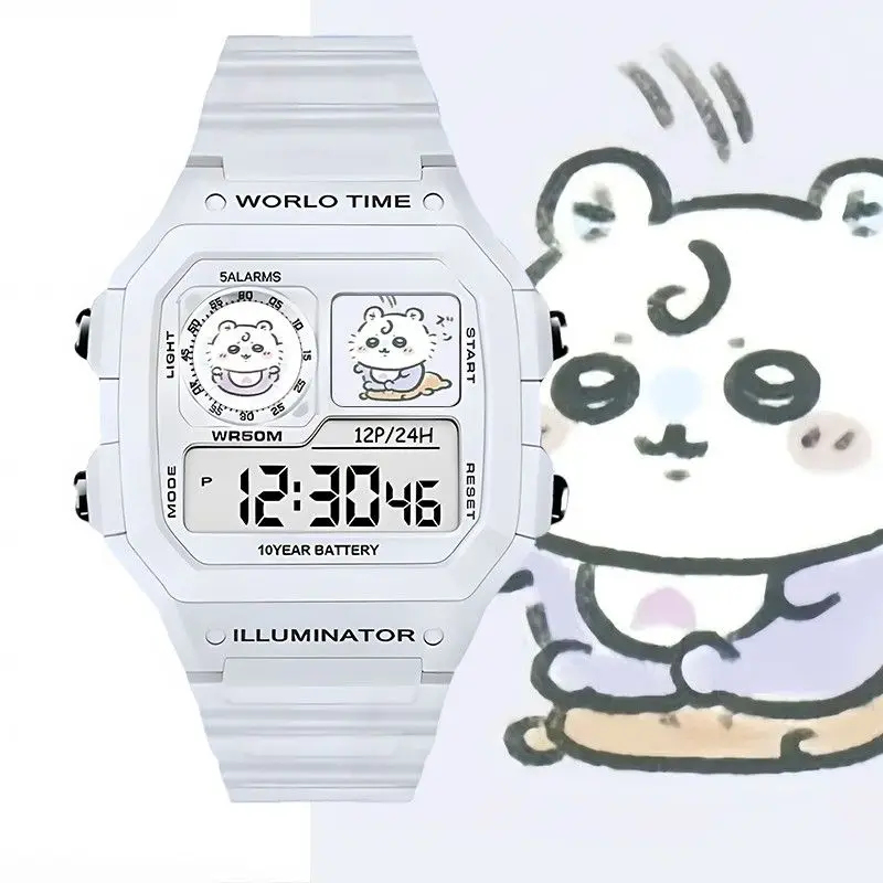 Electronics In Japan - Montre numérique Kawaii Chiikawa Anime, étanche,
