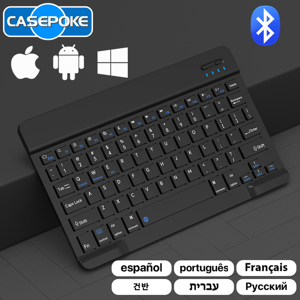 Wireless Keyboard Mini - CASEPOKE pour iPad Xiaomi Samsung Huawei