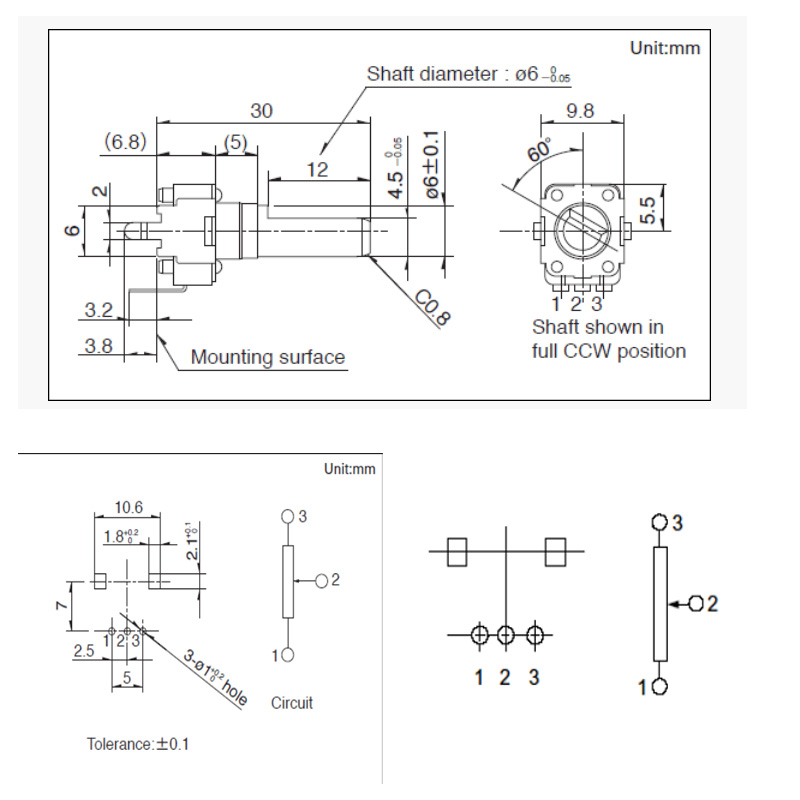 Potentiomètre rotatif japonais - Electronics In Japan avis et prix