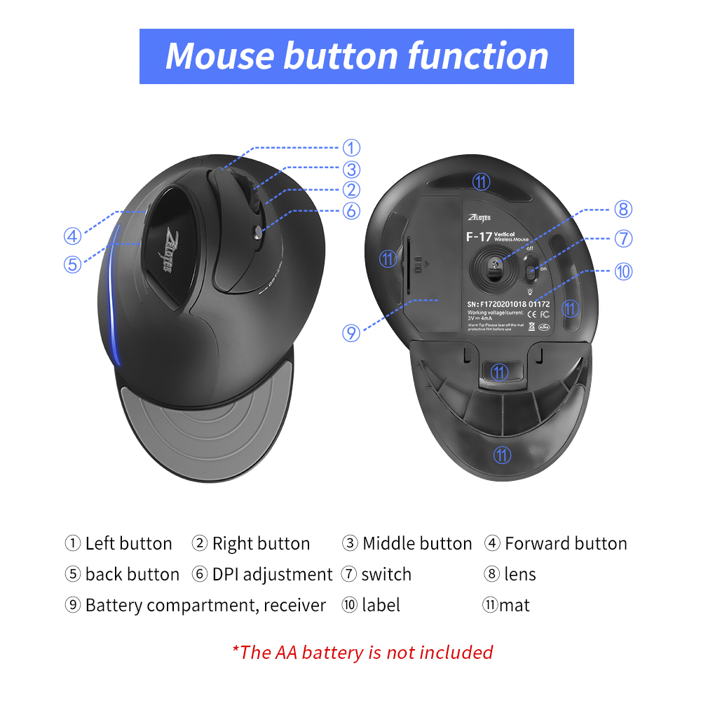 ZELOTES F-17 souris optique er - Auto Mouse Mover avis et prix