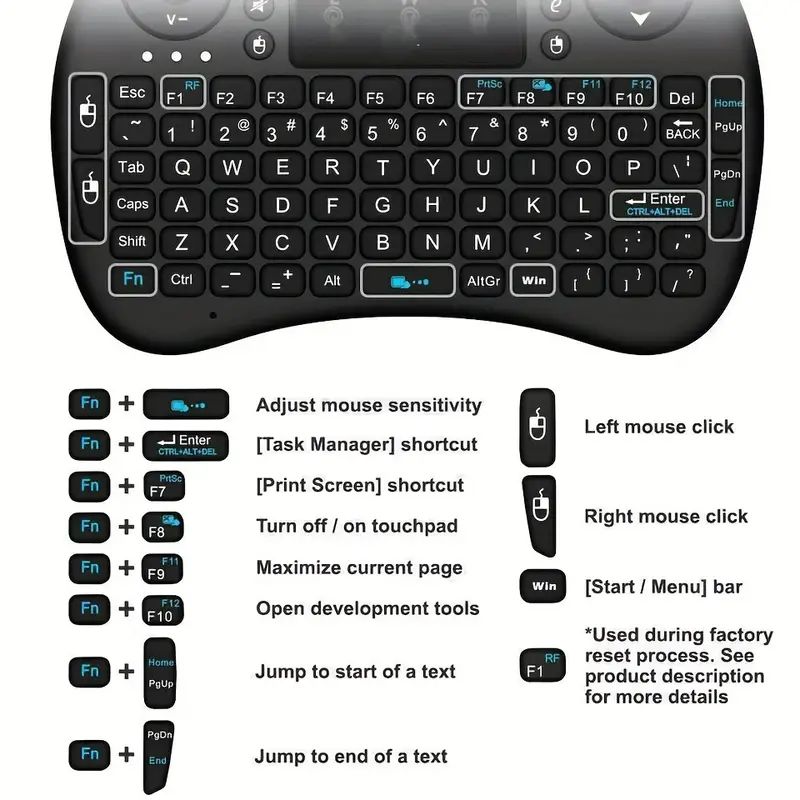 Mini clavier Bluetooth anglais - Wireless Keyboard Mini avis et prix