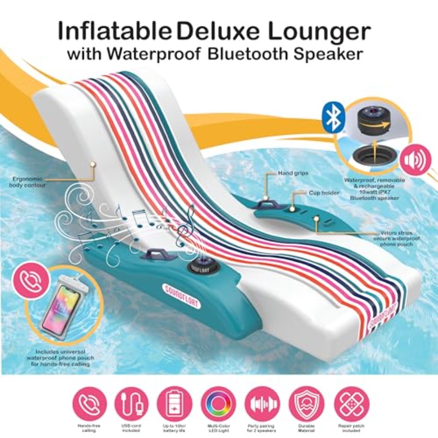 Chaise longue gonflable pour p - Bluetooth Speaker Waterproof avis et prix