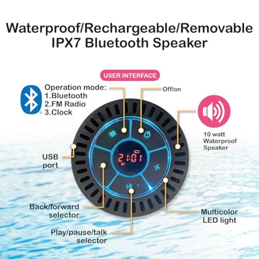 Chaise longue gonflable pour p - Bluetooth Speaker Waterproof avis et prix